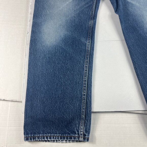 Y2K Levi's Jeans Men's 33 x 30* 505 Straight Blue Faded Cotton Denim Tag 36 x 32 - Picture 6 of 16